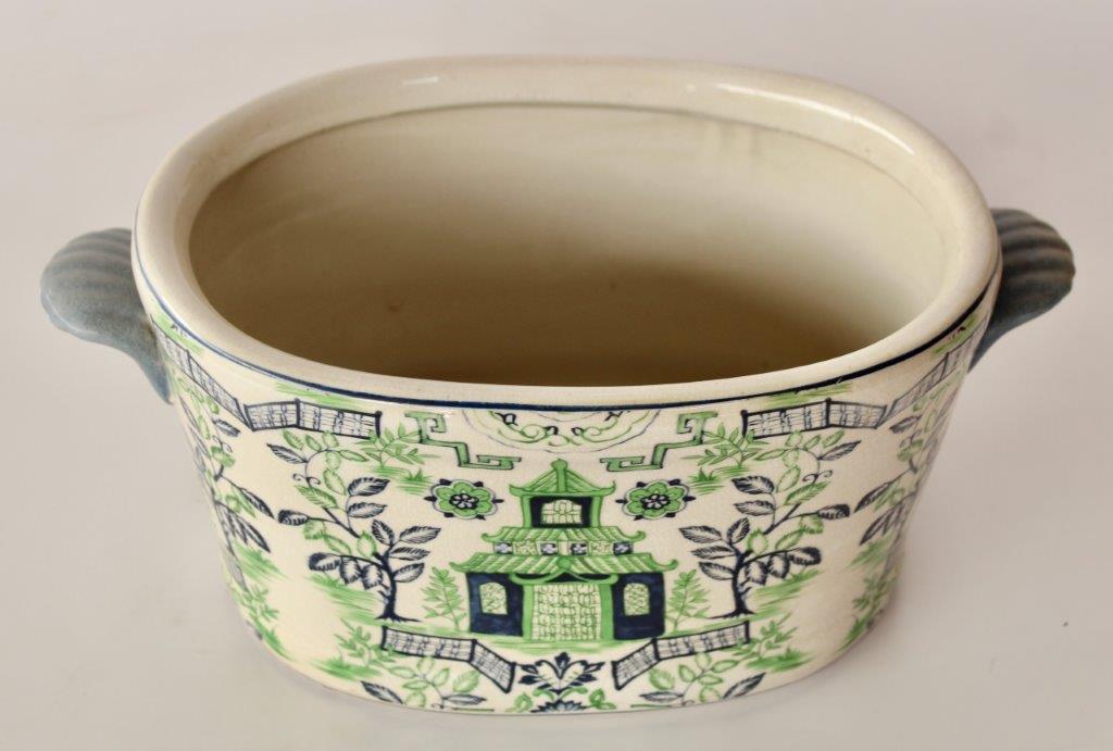 Medium Green & Blue Pagoda Foot Bath